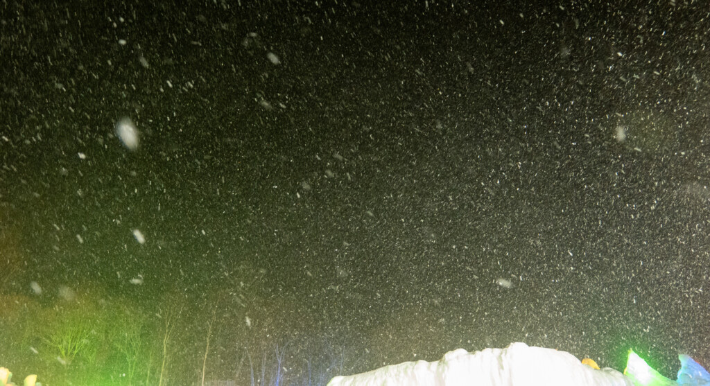 いきなりの吹雪