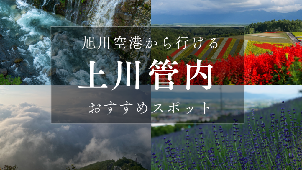 旭川空港から行ける美瑛・富良野・トマムなど上川管内のおすすめ観光スポットを紹介する画像
